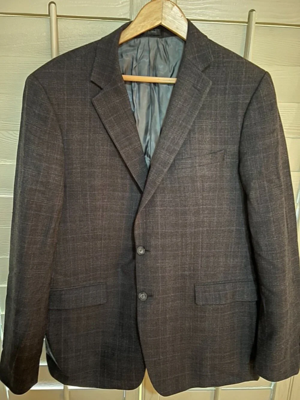 Calvin Klein Extreme Slim Fit Men's Grey Sport Coat - 100% Wool Size 46R